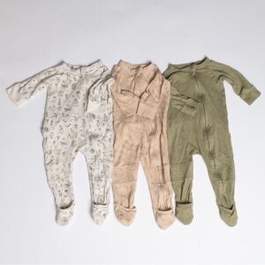 3 Goumi grow with you zipper jumpsuit footies